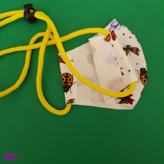 ماسک پارچه‌ای بچگانه مدل پروانه و کفشدوزک