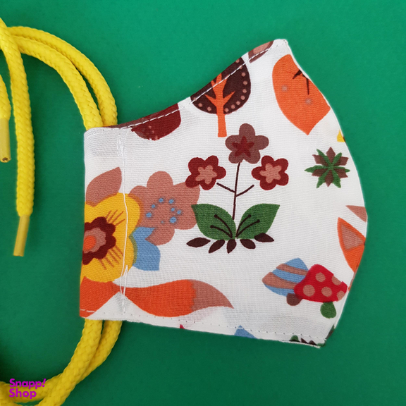 ماسک پارچه‌ ای بچگانه مدل گل