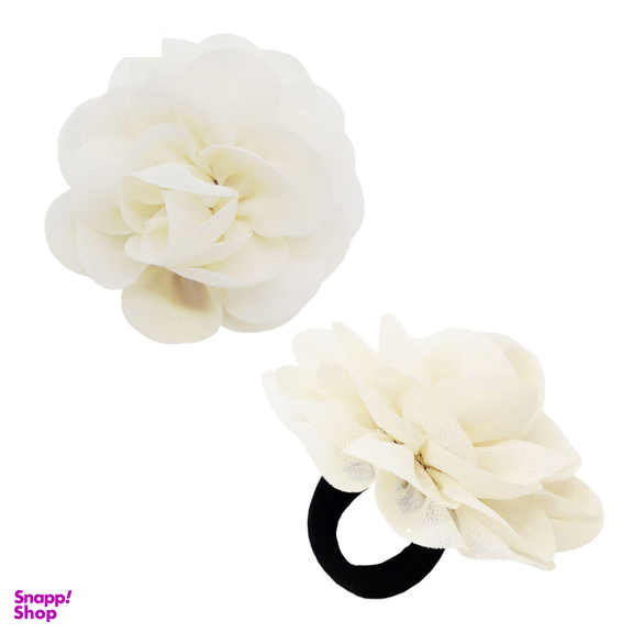 کش مو دخترانه طرح گل کد 110873 بسته 2 عددی