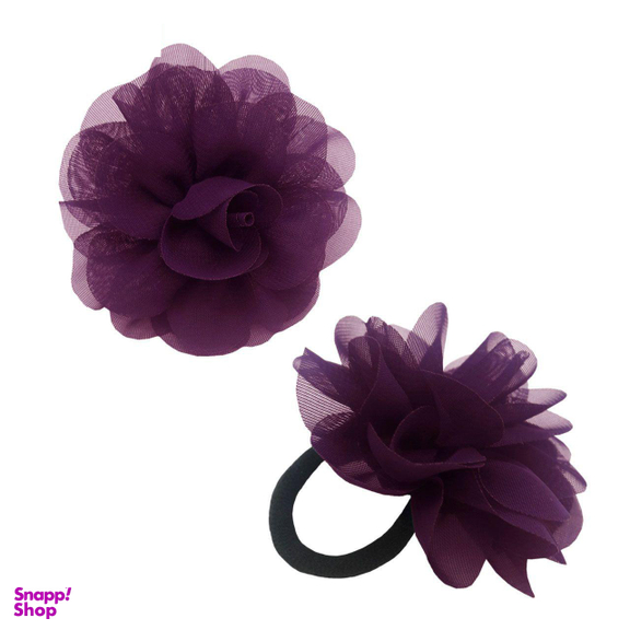 کش مو دخترانه طرح گل کد 110873 بسته 2 عددی