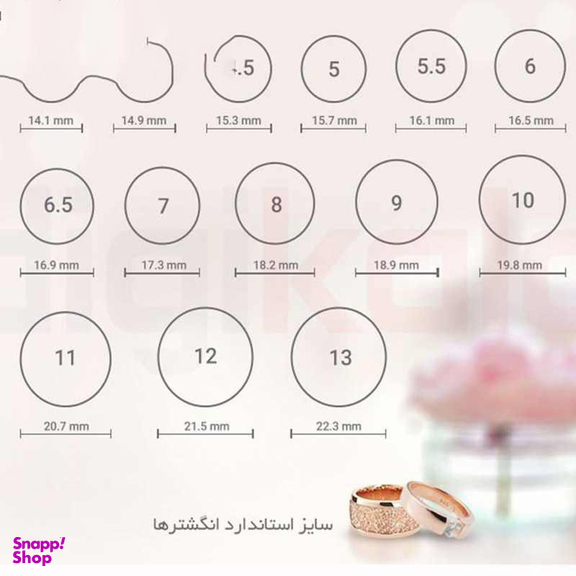 انگشتر رینگ استیل ساده مدل RS سایز 16
