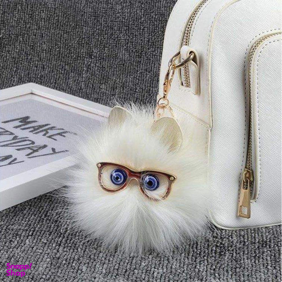 آویز عروسکی مدل گربه عینکی کد VGN18