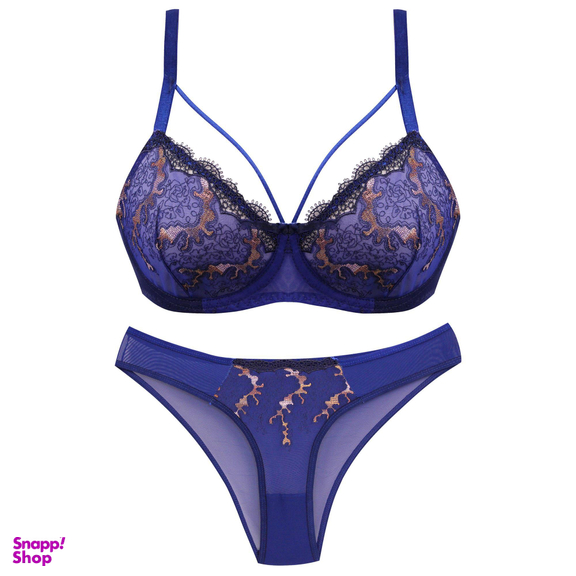 ست شورت و سوتین زنانه کارنا رز مدل 3340 رنگ سرمه ای