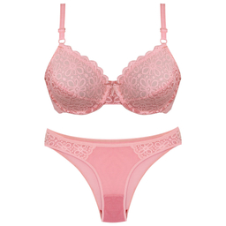 ست شورت و سوتین زنانه کارنا رز مدل 3355 رنگ صورتی روشن