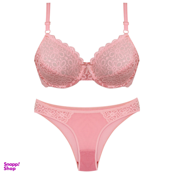 ست شورت و سوتین زنانه کارنا رز مدل 3355 رنگ صورتی روشن