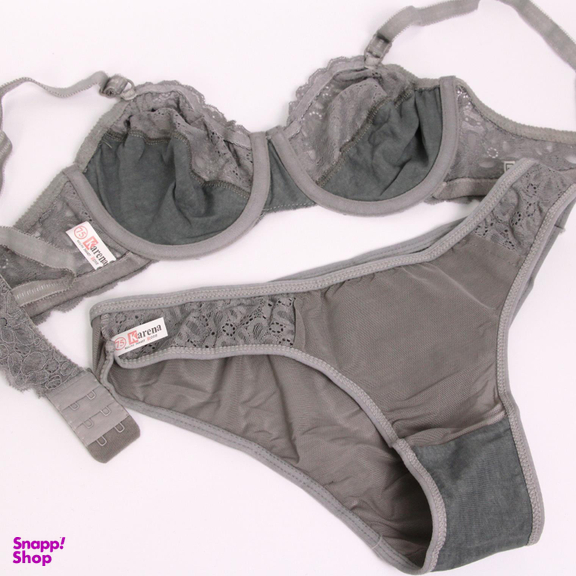 ست شورت و سوتین زنانه کارنا رز مدل 3355 رنگ خاکستری