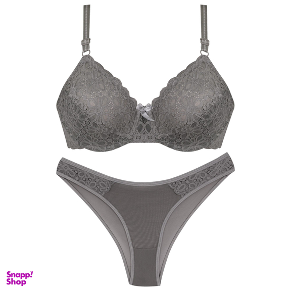 ست شورت و سوتین زنانه کارنا رز مدل 3355 رنگ خاکستری