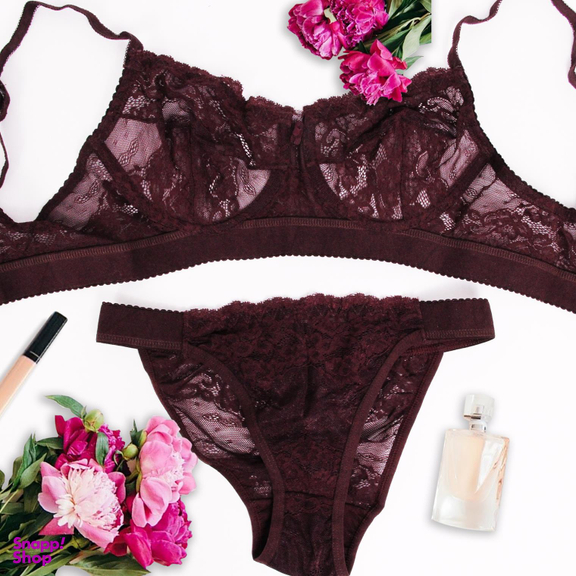 ست شورت و سوتین زنانه کارنا رز مدل 3350 رنگ زرشکی
