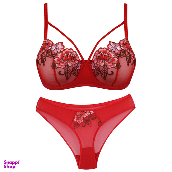 ست شورت و سوتین زنانه کارنا رز مدل 3340 رنگ قرمز