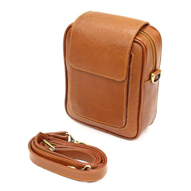 کیف دوشی چرم طبیعی آروین چرم (Arvin Leather) کد AR-120