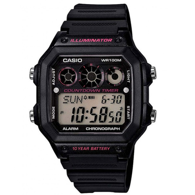 ساعت مچی دیجیتال زنانه و مردانه کاسیو (Casio) مدل Ae-1300wh-1a2vdf