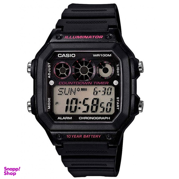 ساعت مچی دیجیتال زنانه و مردانه کاسیو (Casio) مدل Ae-1300wh-1a2vdf