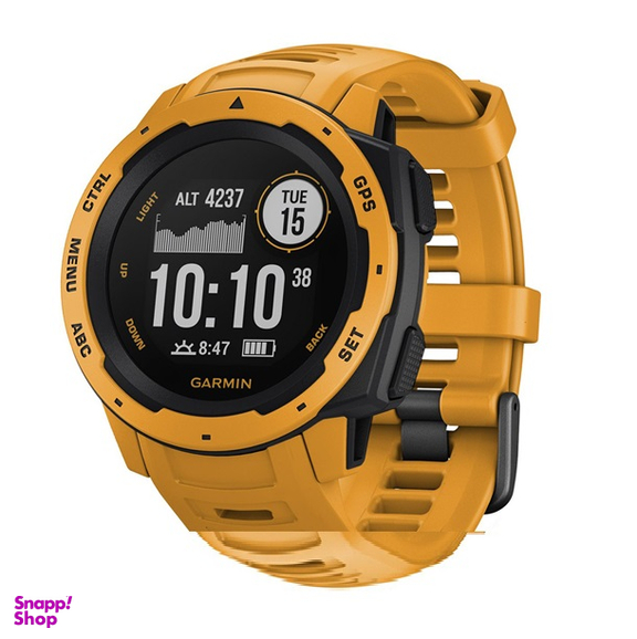 ساعت مچی دیجیتال زنانه و مردانه گارمین (Garmin) مدل Instinct With Yellow Band