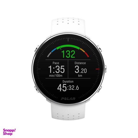 ساعت مچی دیجیتال زنانه و مردانه پلار (Polar) مدل Vantage M White