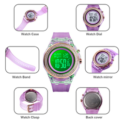 ساعت دیجیتال زنانه اسکمی مدل 1598Pink