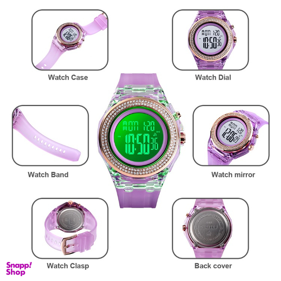 ساعت دیجیتال زنانه اسکمی مدل 1598Pink