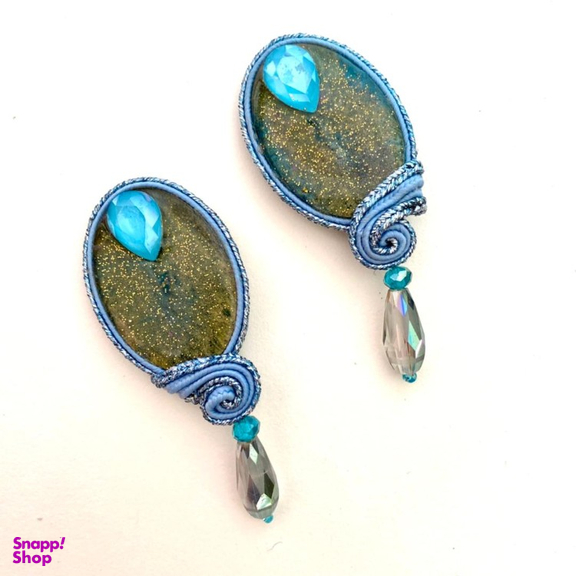 گوشواره زنانه آویزه مدل درباری دوزی کد avz198