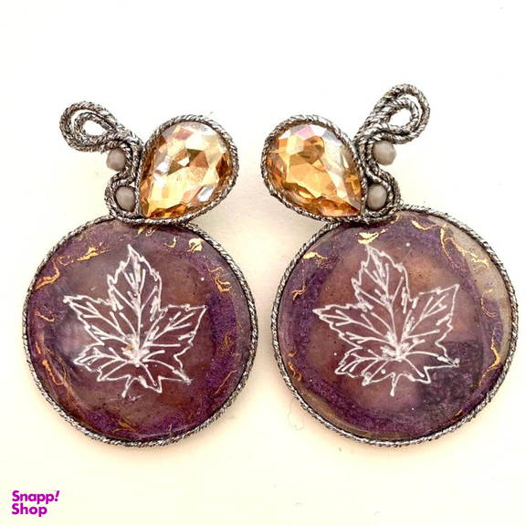 گوشواره زنانه آویز مدل گوشواره درباردوزی کد avz197