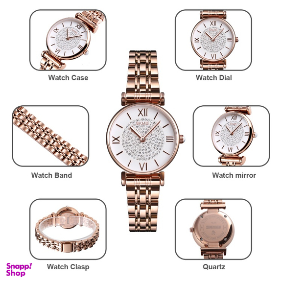 ساعت مچی عقربه‌ ای زنانه اسکمی (Skmei) مدل 1533Rosegold