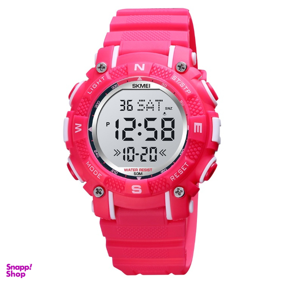 ساعت دیجیتال دخترانه و پسرانه اسکمی مدل 1613pink