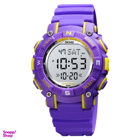 ساعت دیجیتال دخترانه و پسرانه اسکمی مدل 1613purple