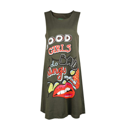 تونیک زنانه آر ان اس (RNS) کد 11080857 رنگ سبز ارتشی