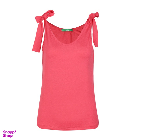 تاپ زنانه سرشانه گره دار آر ان اس (RNS) کد 101134 رنگ صورتی تیره