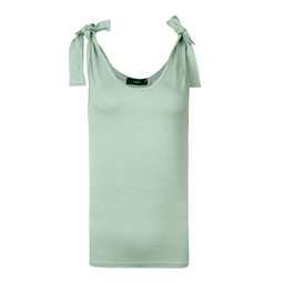 تاپ زنانه سرشانه گره دار آر ان اس (RNS) کد 101134 رنگ سبز روشن