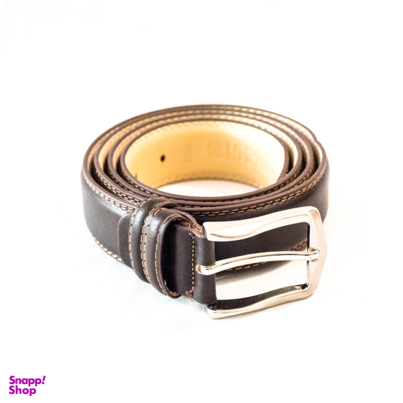 کمربند چرم طبیعی آروین چرم (Arvin Leather) کد AR-D10 قهوه ای تیره