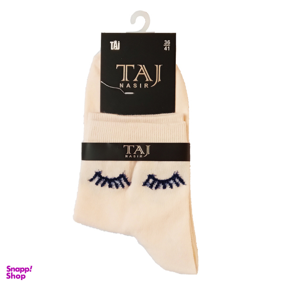 جوراب نیم ساق بوکله زنانه تاج (Taj) طرح چشم
