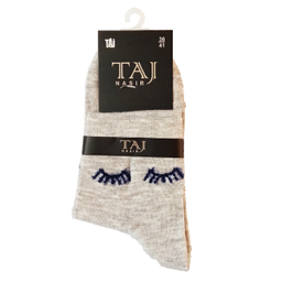 جوراب نیم ساق بوکله زنانه تاج (Taj) طرح چشم