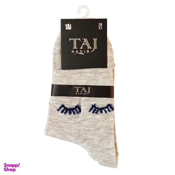 جوراب نیم ساق بوکله زنانه تاج (Taj) طرح چشم