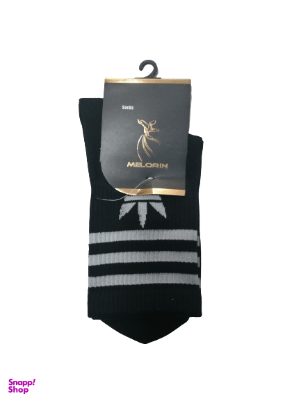 جوراب مردانه نیم ساق ملورین (Melorin) طرح آدیداس سه خط