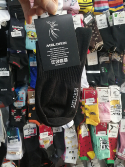 جوراب مردانه نیم ساق ملورین (Melorin) طرح آدیداس سه خط