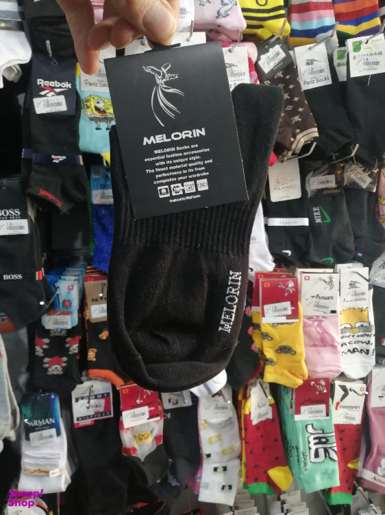 جوراب مردانه نیم ساق ملورین (Melorin) طرح آدیداس سه خط