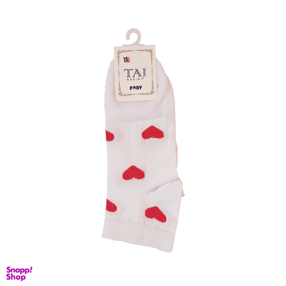 جوراب بچه گانه تاج (Taj) طرح قلبی کد 7603