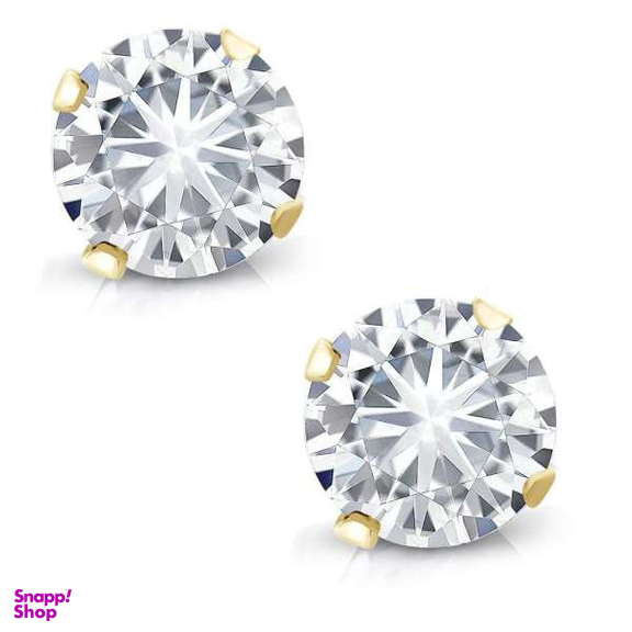 گوشواره میخی طرح تک نگین مدل 856 سایز 5