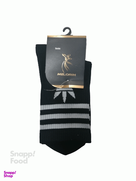 جوراب مردانه نیم ساق ملورین (Melorin) طرح آدیداس سه خط