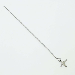 گوشواره زنانه مدل بخیه ای طرح ضربان کد 480GUZ