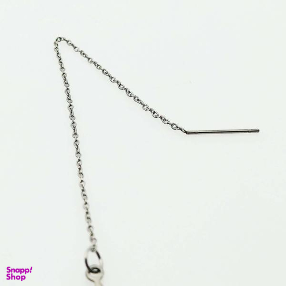 گوشواره زنانه مدل بخیه ای طرح ضربان کد 480GUZ