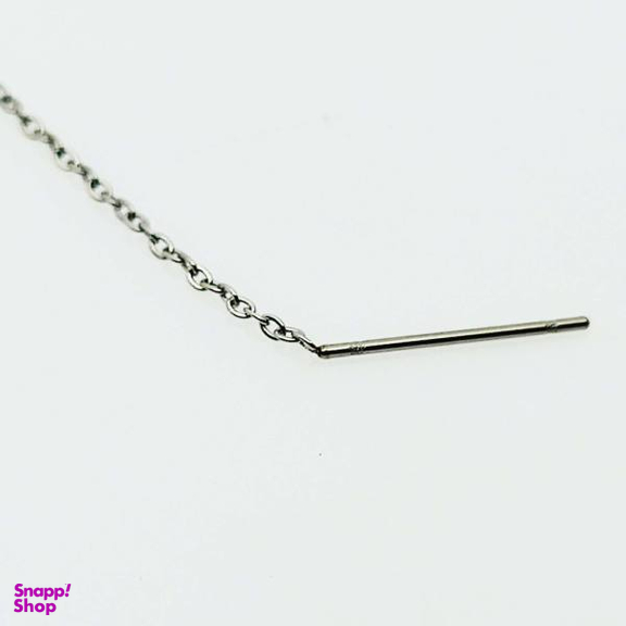 گوشواره زنانه مدل بخیه ای طرح ضربان کد 480GUZ