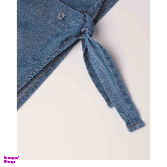 شومیز آستین حلقه ای زنانه آر ان اس (RNS) کد 11271006 رنگ سرمه‌ای