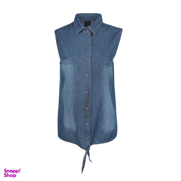 شومیز آستین حلقه ای زنانه آر ان اس (RNS) کد 11271006 رنگ سرمه‌ای