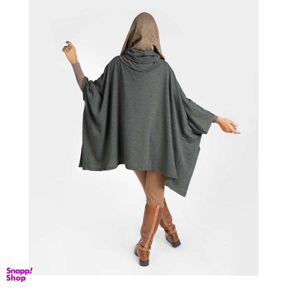 پانچو یقه اسکی آر ان اس (RNS) کد 11080886 رنگ طوسی سبز