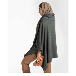 پانچو یقه اسکی آر ان اس (RNS) کد 11080886 رنگ طوسی سبز