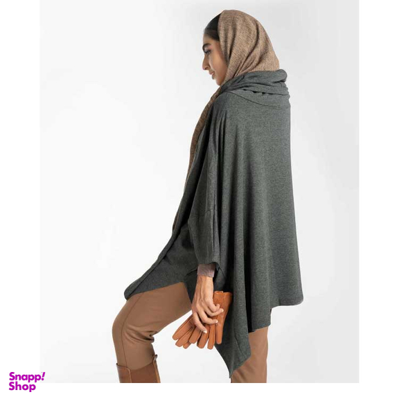 پانچو یقه اسکی آر ان اس (RNS) کد 11080886 رنگ طوسی سبز