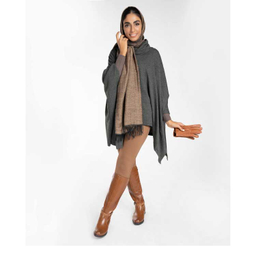 پانچو یقه اسکی آر ان اس (RNS) کد 11080886 رنگ طوسی سبز