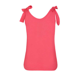 تاپ زنانه سرشانه گره دار آر ان اس (RNS) کد 101134 رنگ صورتی تیره