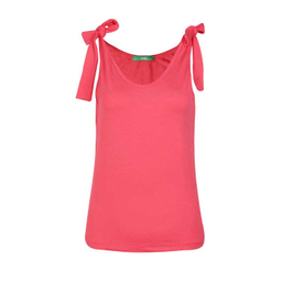 تاپ زنانه سرشانه گره دار آر ان اس (RNS) کد 101134 رنگ صورتی تیره