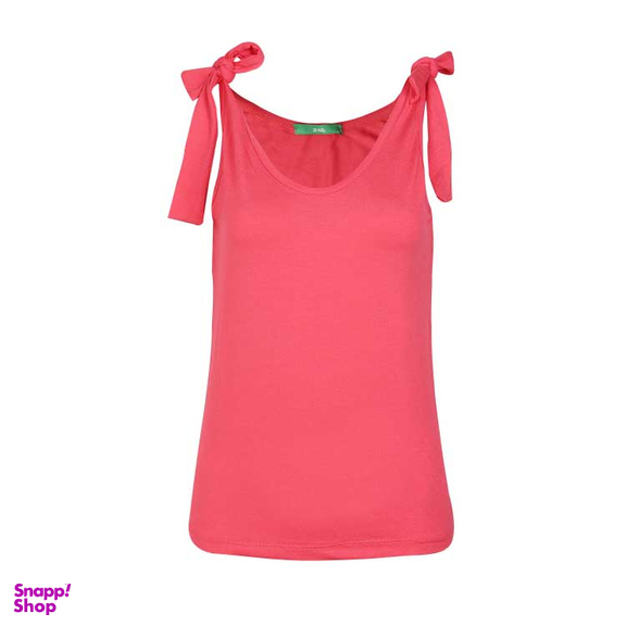 تاپ زنانه سرشانه گره دار آر ان اس (RNS) کد 101134 رنگ صورتی تیره